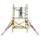 Live Line Inspection Insulated Scaffolding / Safety Fully Insulated Platform